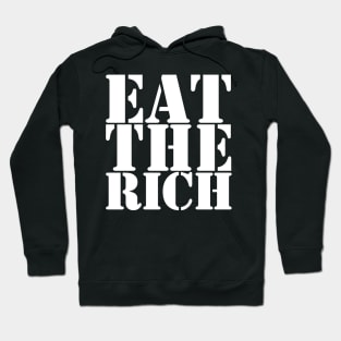 Eat The Rich, White Hoodie